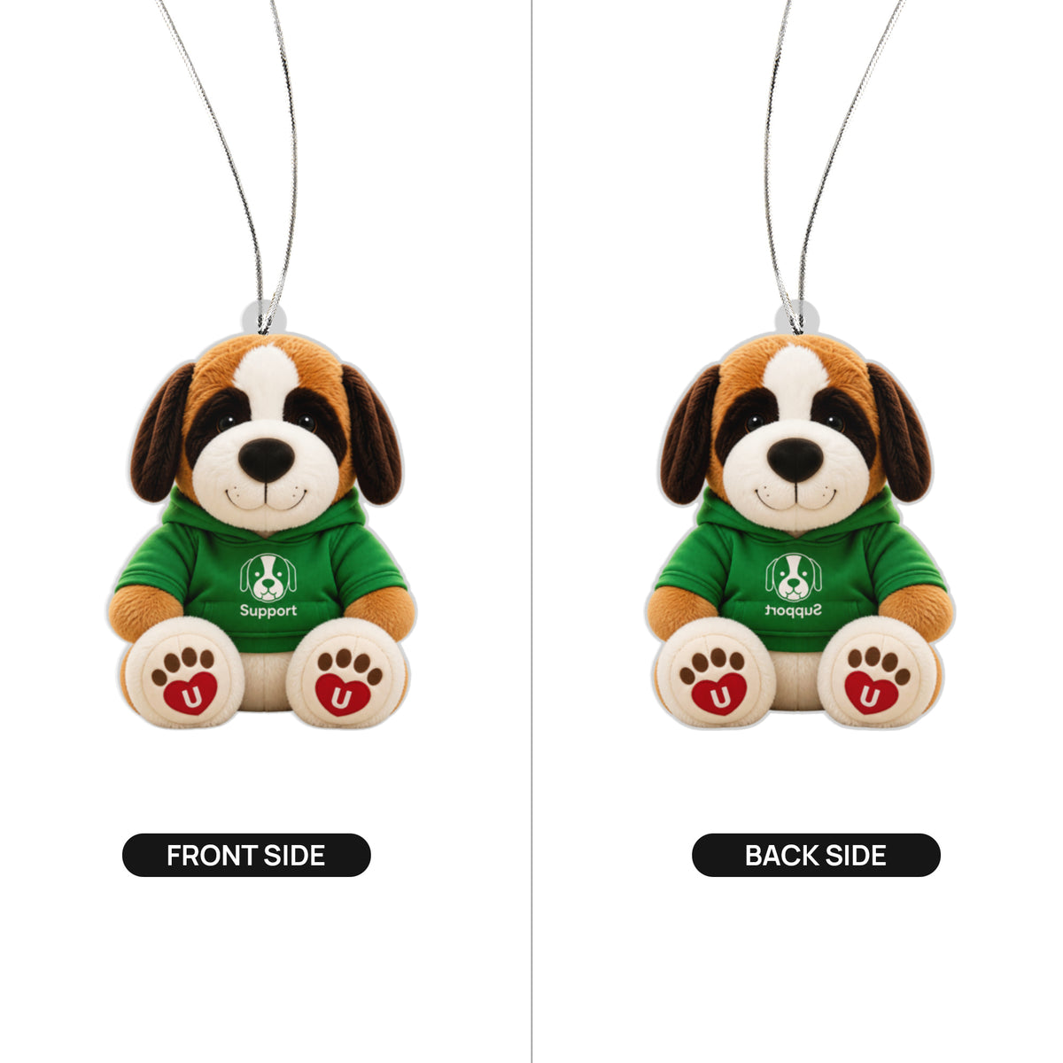 SUUM® Support St. Bernard Companion Acrylic Ornament | U Matter Always™ Keepsake