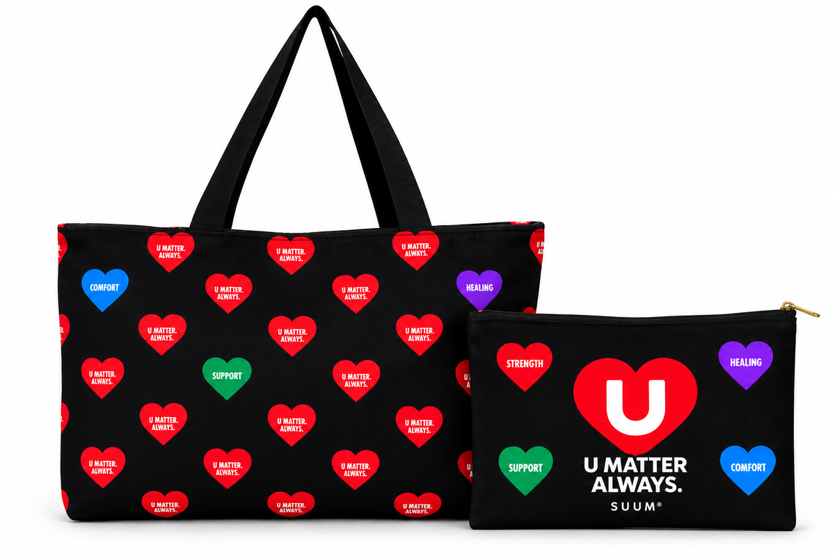 SUUM® U Matter Always™ Large Zippered Pouch – Travel & Everyday Organizer